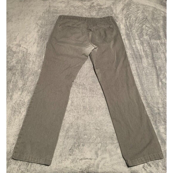 Volcom Vmonty Pants Mens 36x32 Gray Straight Leg Classic Preppy Logo Flaw - Picture 15 of 16